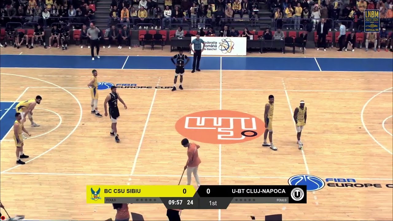 LNBM Getica 95 2023-2024: BC CSU Sibiu - U-BT Cluj-Napoca