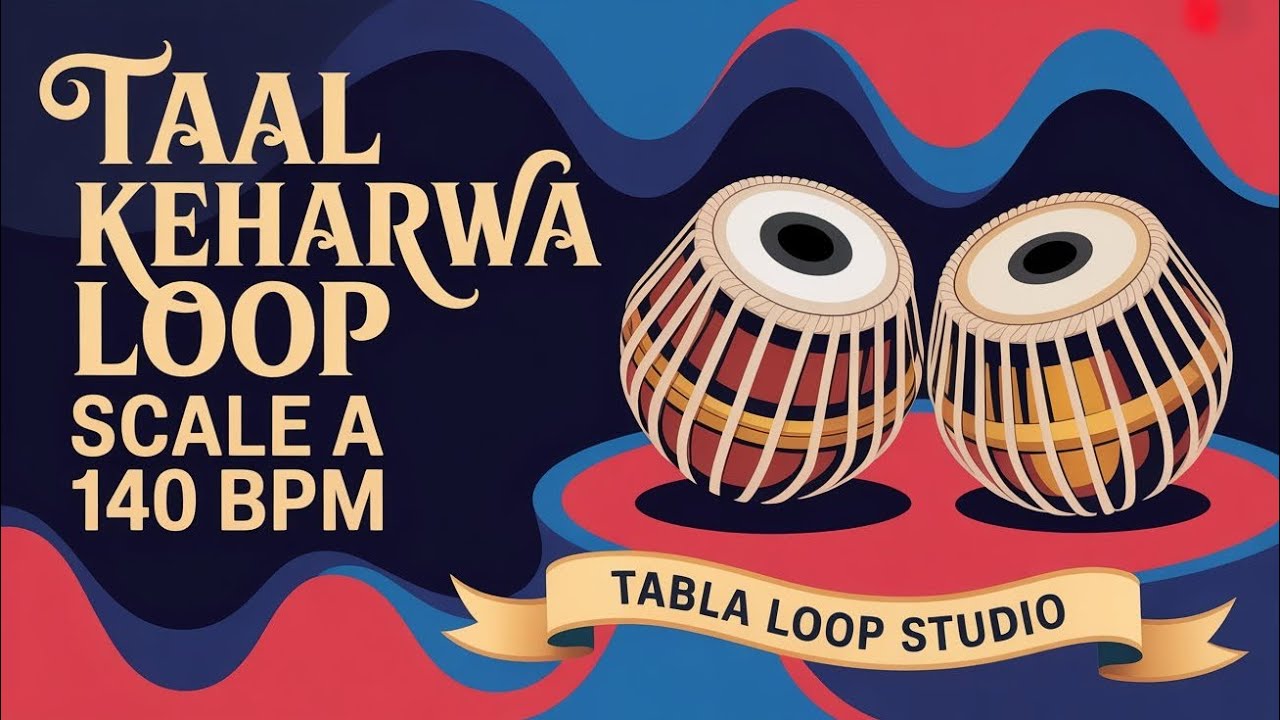 Taal Keherwa Loop | 140 BPM | Scale A | Bhajans, Songs #rhythm #tablaloopstudio