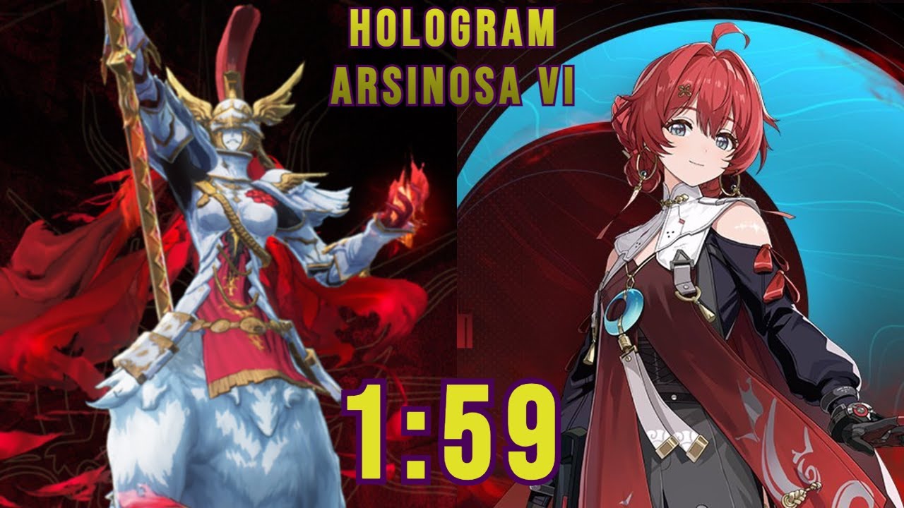 F2P Solo Danjin vs. Hologram Lioness of Glory: Arsinosa Diff 6 | 1:59 No Food