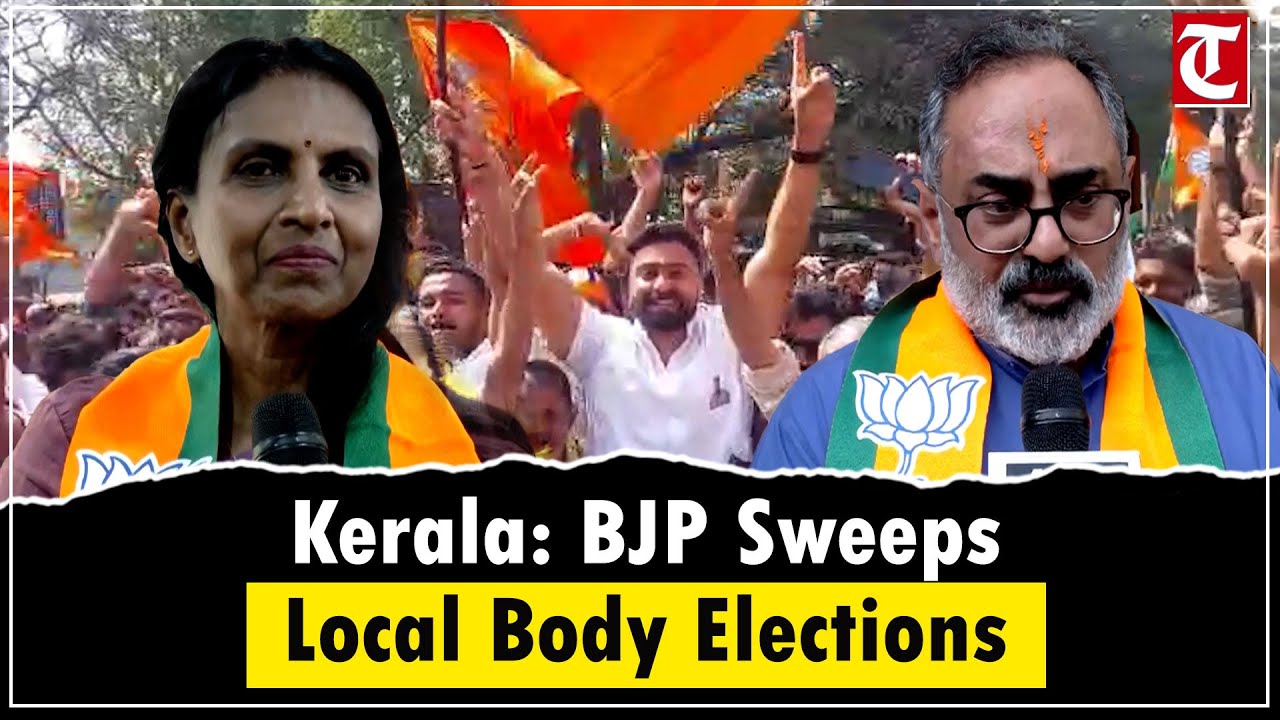BJP wins big in Kerala local body polls; Rajeev Chandrasekhar congratulates party workers nationwide
