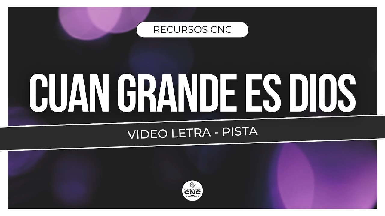 Cuan Grande es Dios - Video Letra (Pista)