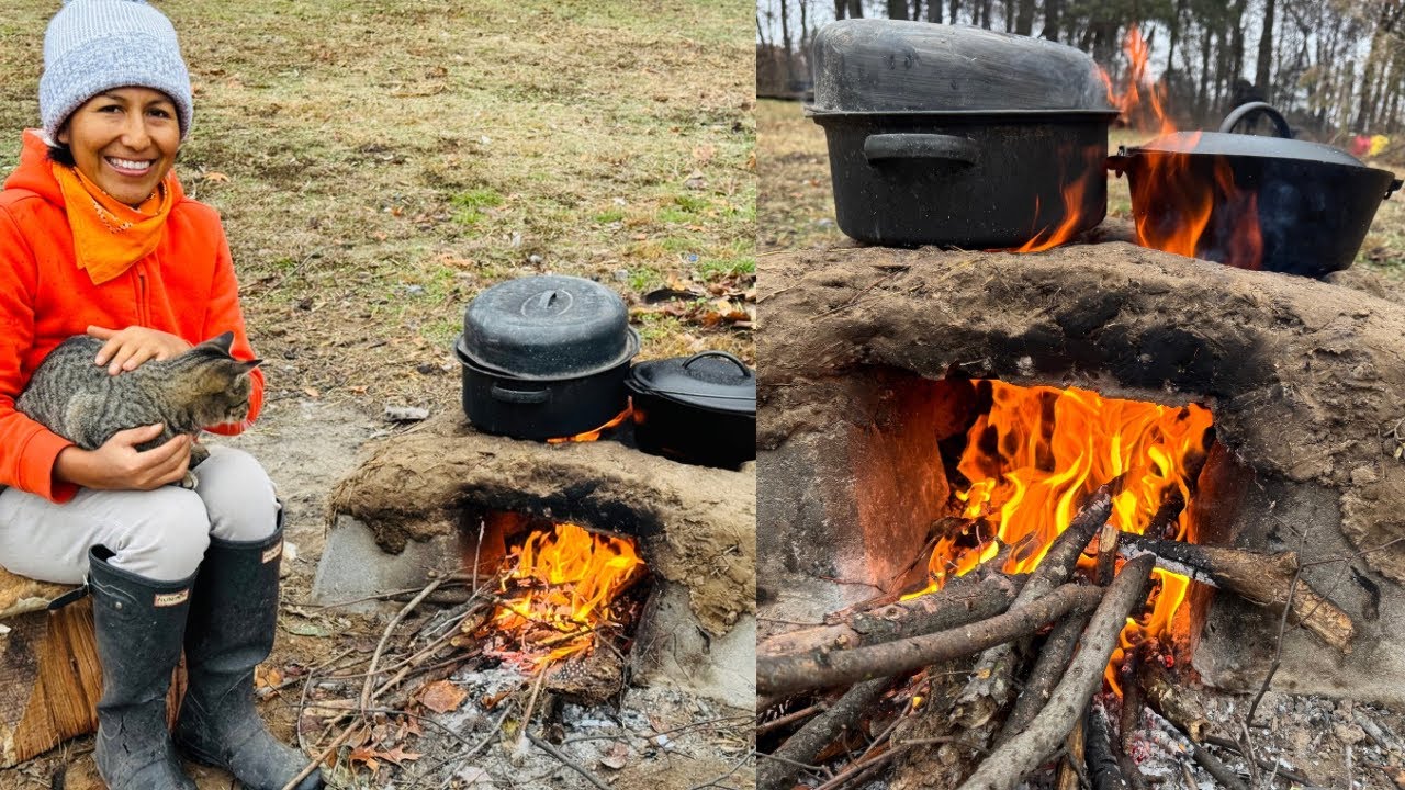 Como hacer un FOGON o Cocina de BARRO🔥🇺🇸Earthen Stove