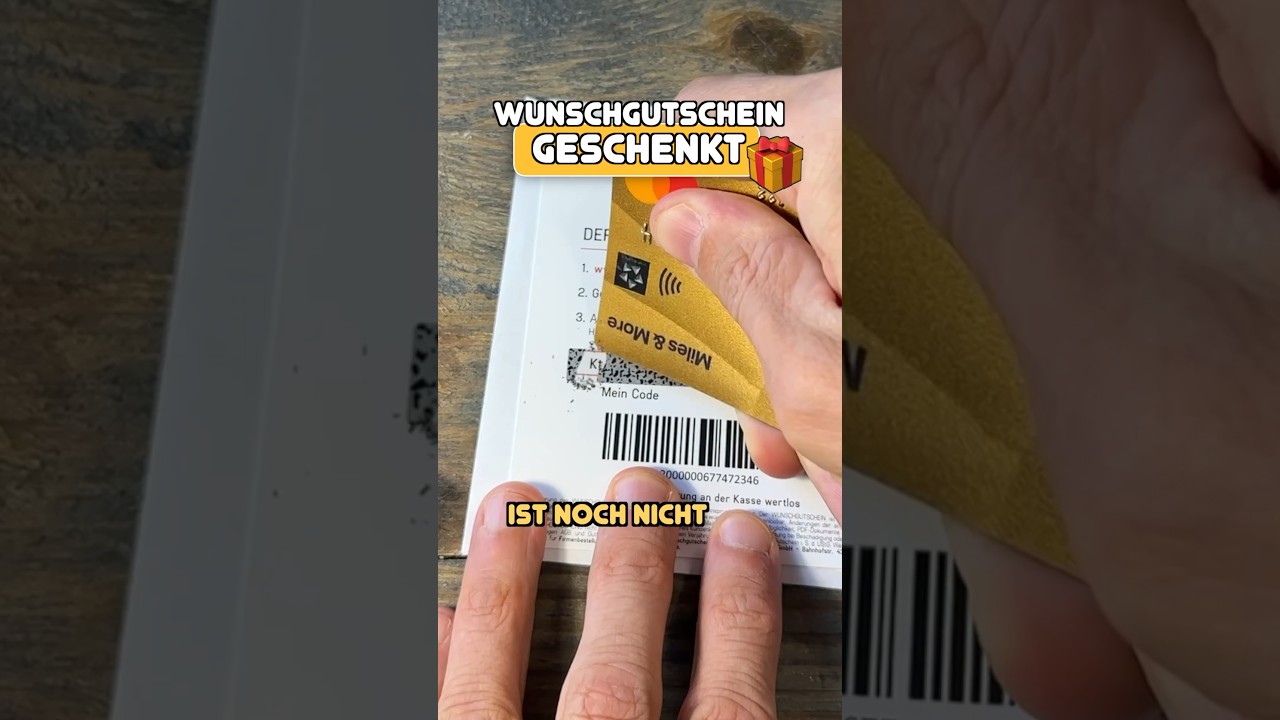 Wunschgutschein f&uuml;r die erste Person, die den Code eingibt 🎁 #wunschgutschein