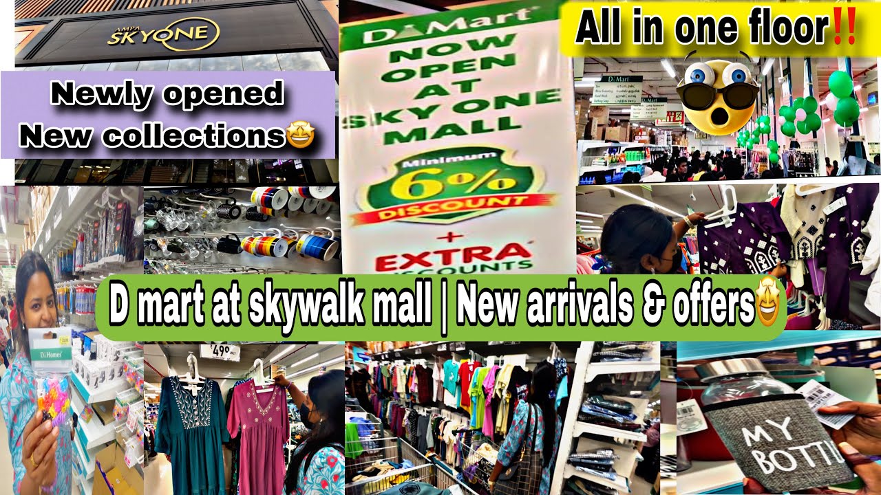 D MART AT SKYONE MALL VLOG TAMIL | Newly opened | offers🤩 | ALL IN ONE FLOOR😱 #dmart #dmartoffer
