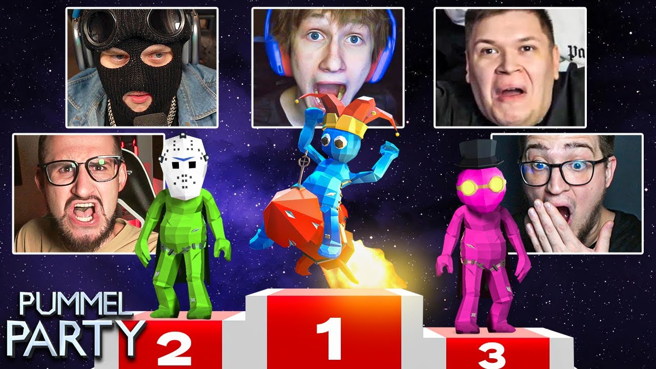 5 ВЕБОК И 4 МУЖИКА И РЕБЕНОК ЗАВОЗЯТ В ДЕСТКОЙ ИГРЕ PUMMEL PARTY!
