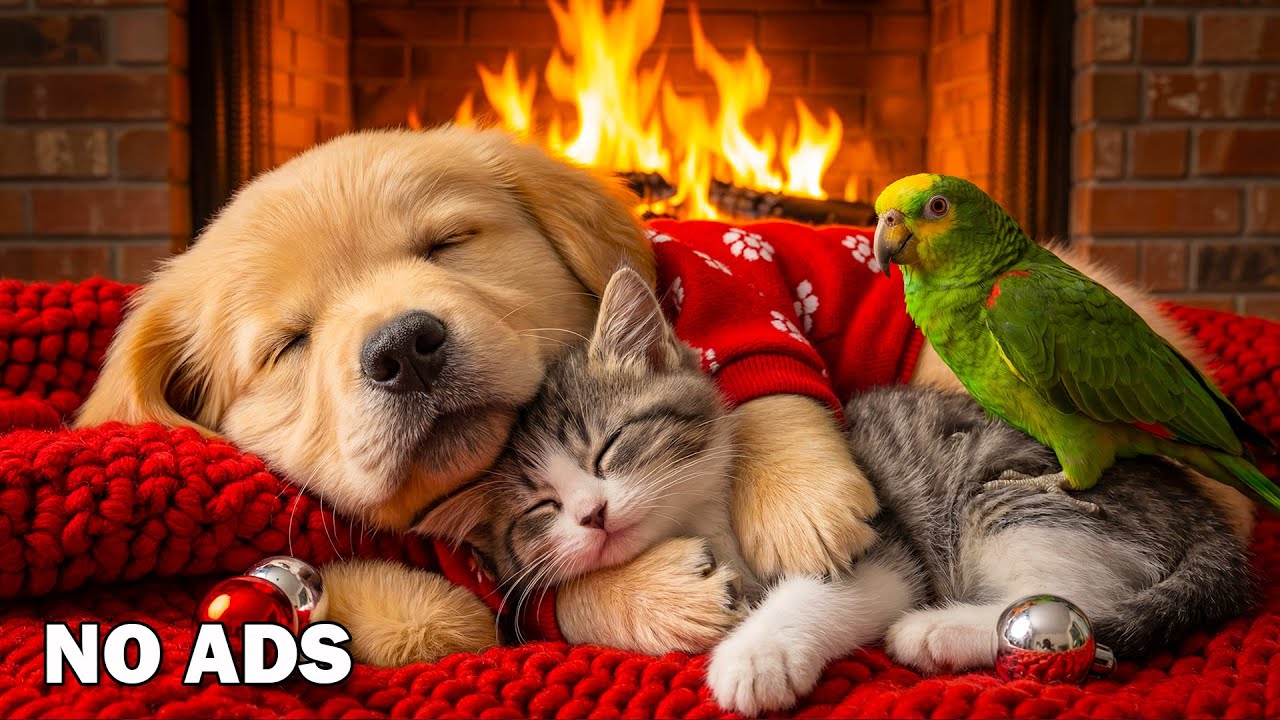 Dog TV • Cat TV - Bird Visit 🐦 12 Hours of Sleep Music  🐶😺 Anti-Separation Anxiety Relief 💖 No Ads