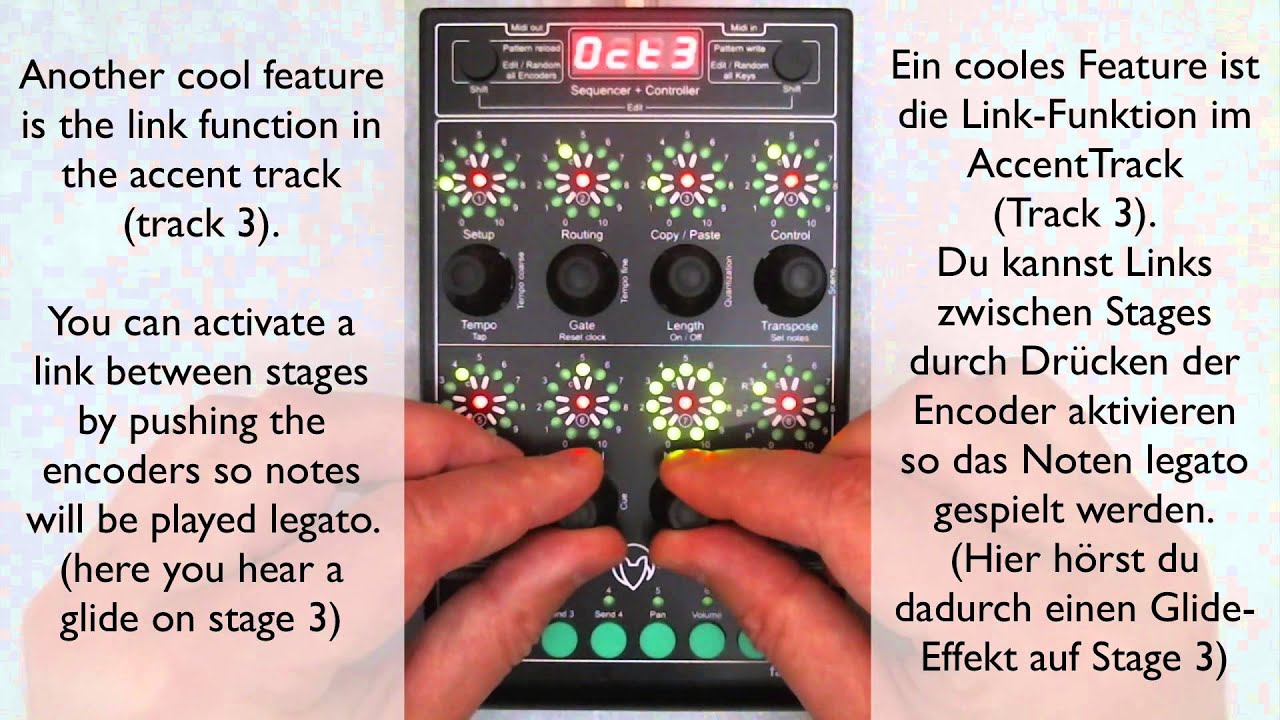 Faderfox SC4 playing Sequencer