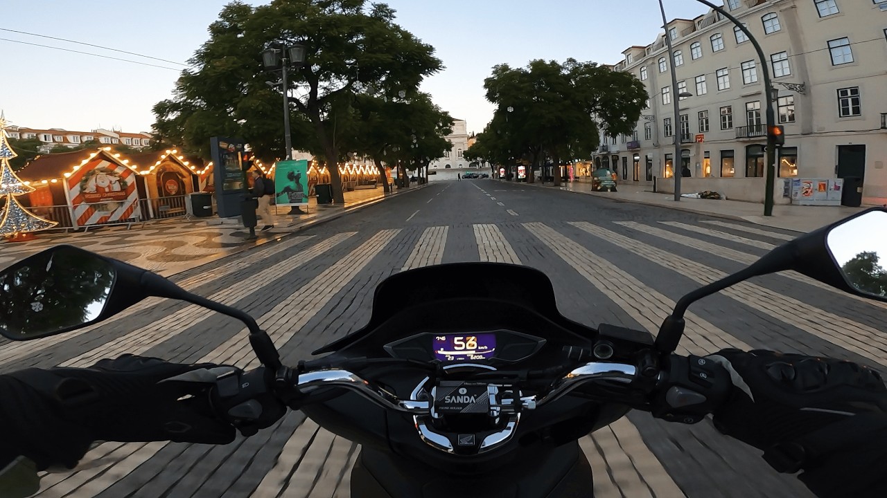 My morning routine with my 125cc scooter