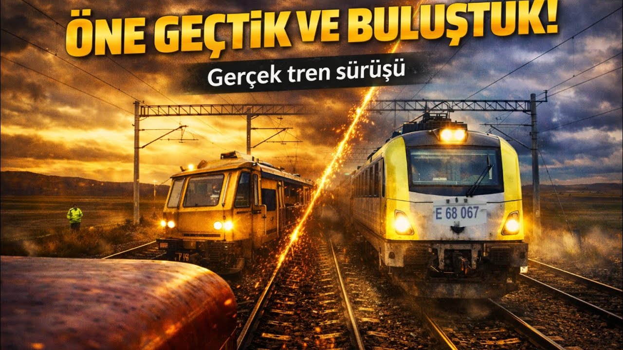 ÖNE GEÇTİK VE BULUŞTUK! | Sinyalleriyle Gerçek Tren Sürüşü 🚦🚆 #pov #asmr #train