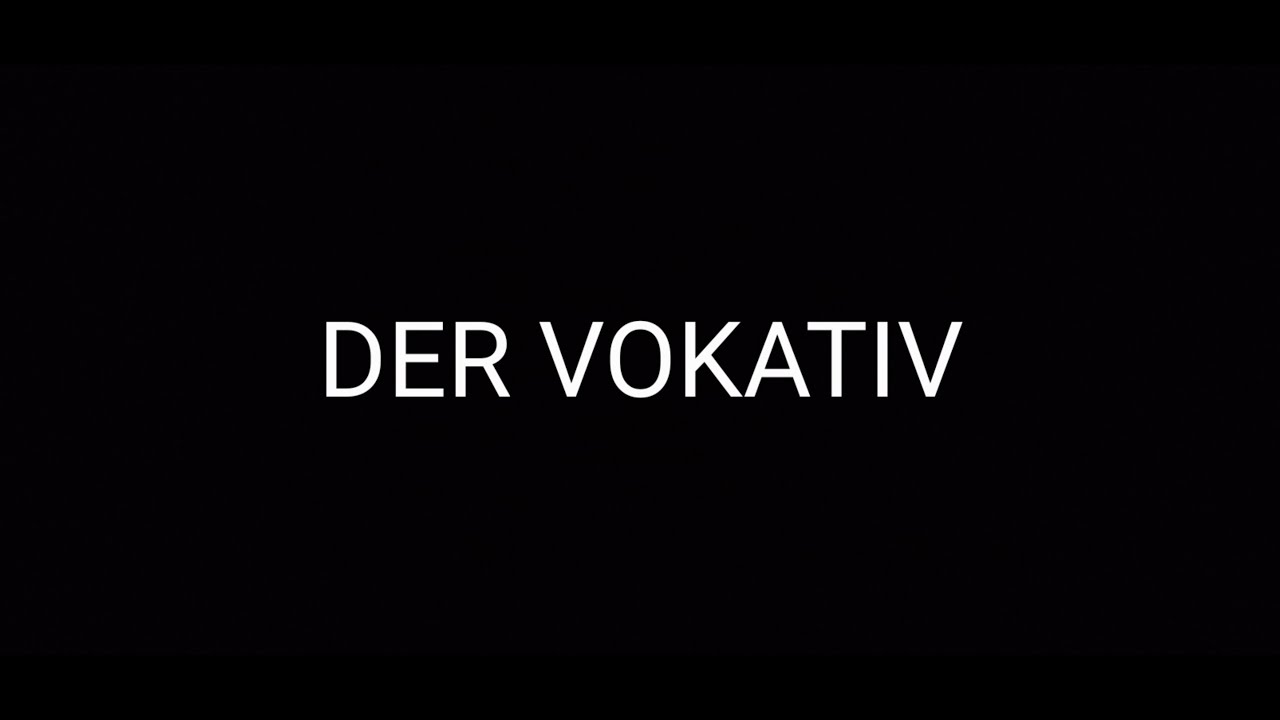 Der Vokativ
