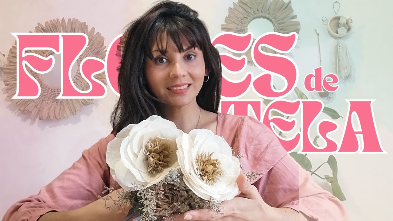 FLORES DE TELA / 2024 Easiest Fabric Flower Decoration Idea | DIY Flowers & Garlands