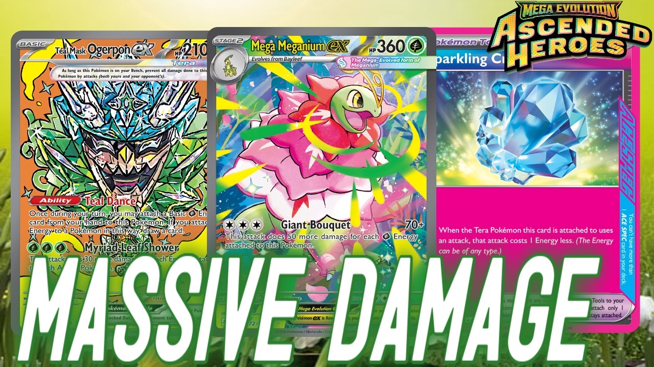 Mega Meganium ex Makes the Perfect Late Game Attacker | PTCGL