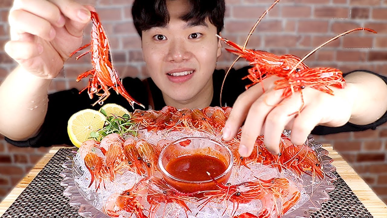 파닥파닥 움직이는 가장 비싼 독도 새우를 먹어봤어요!! 독도새우 회, 버터구이 먹방!!｜Dokdo Shrimp Mukbang!! Eating Show!!