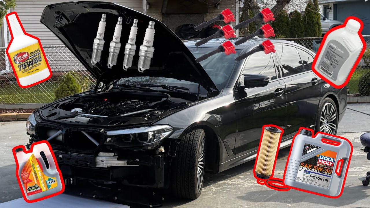 Полное руководство по техническому обслуживанию BMW 540i B58 | Масло, трансмиссия, дифференциал, ...