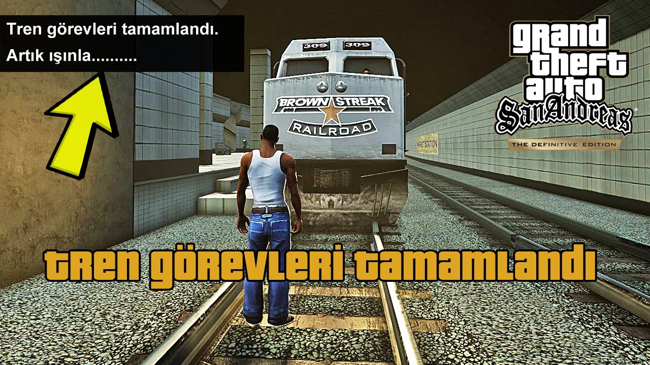 TREN GÖREVİNİ BİTİRİNCE BAKIN NE OLUYOR ! GTA San Andreas Definitive Edition