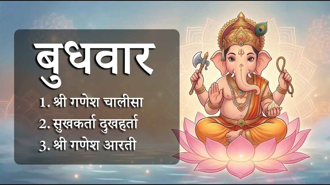 बुधवार स्पेशल | श्री गणेश आरती और भजन: विघ्नहर्ता की महिमा | ॐ गं गणपतये नमः