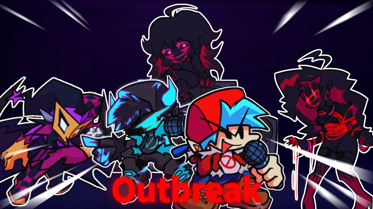 FNF Corruption | Outbreak - BF and Soul bf VS Harvester and Evil GF and Evil Mom - cover