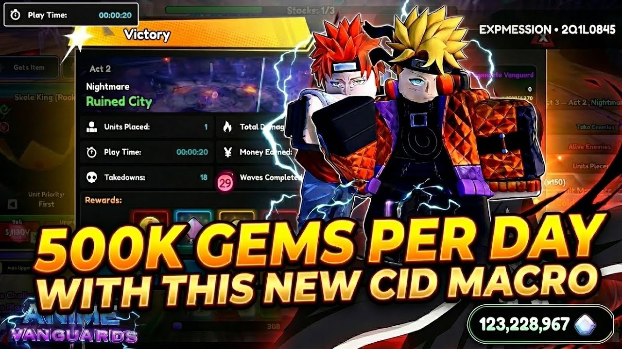 The Best Team Currently To AFK/Macro Cid Raid In Anime Vanguard (Update 12)