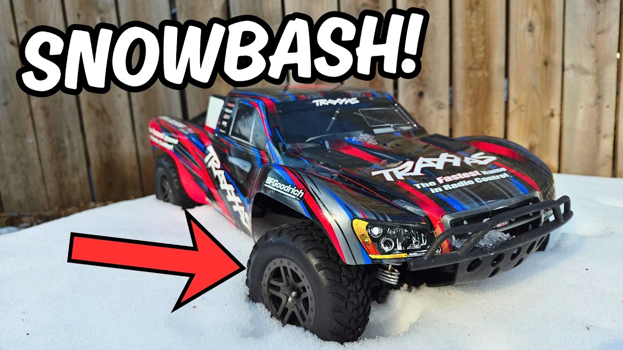 Ripping The Snow! - Traxxas Slash 4x4 BL2S RC Car