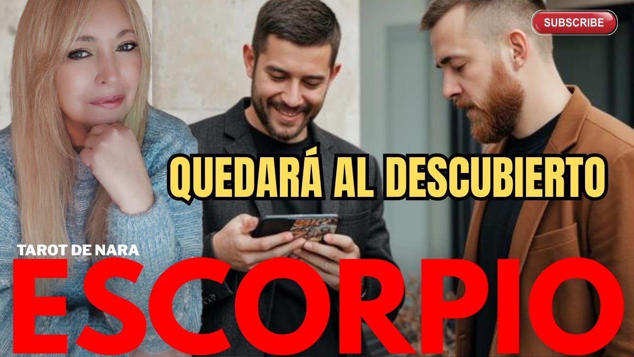 ESCORPIO♏ESTA OBSESIONADO/A CONTIGO!QUEDARÁ AL DESCUBIERTO!Y ALGUIEN SE ANIMARÁ A CONOCERTE!