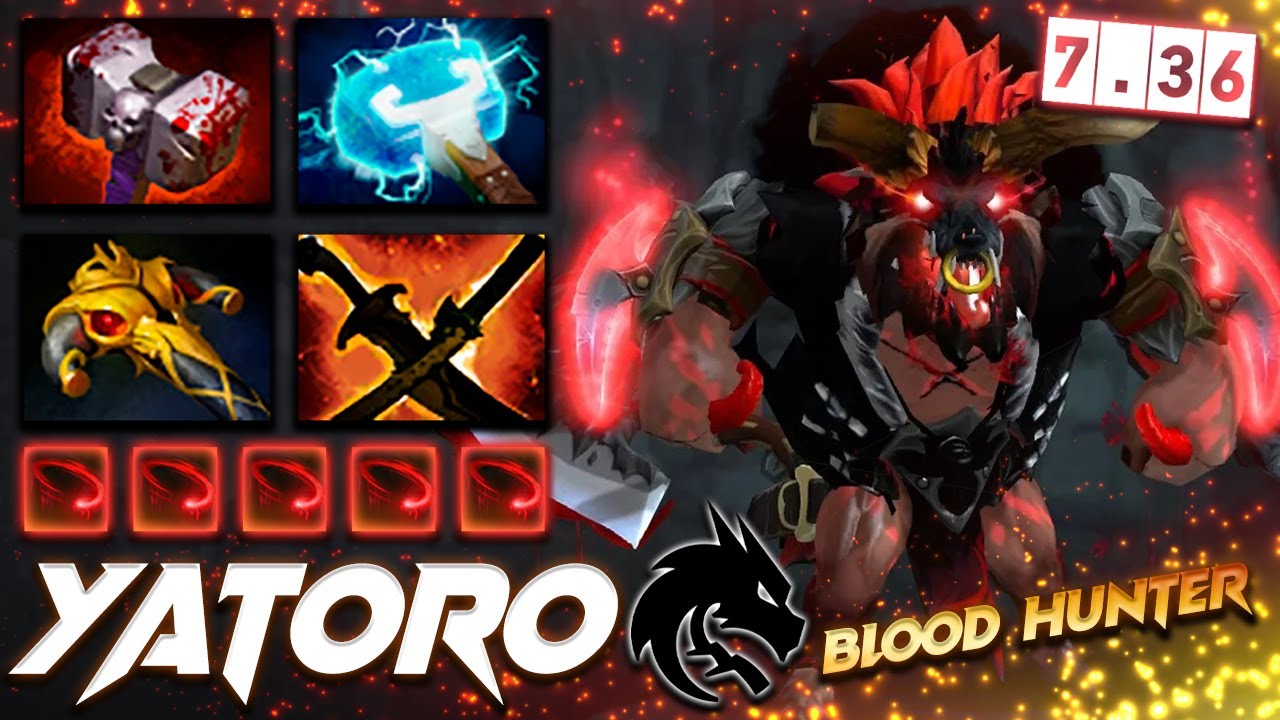 Yatoro Bloodseeker 7.36 Hunter Beast - Dota 2 Pro Gameplay [Watch & Learn]