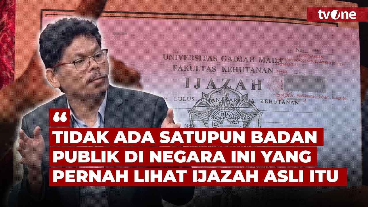 Barhasil Dapatkan Salinan Ijazah Asli Jokowi, Bonatua Akan Tempuh Jalur CLS | tvOne