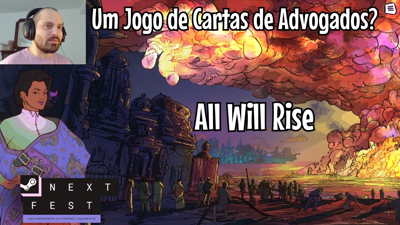 Um Jogo de Cartas de Advogados? 🤔 | All Will Rise Demo #allwillrise #steamnextfest #mascas #shorts