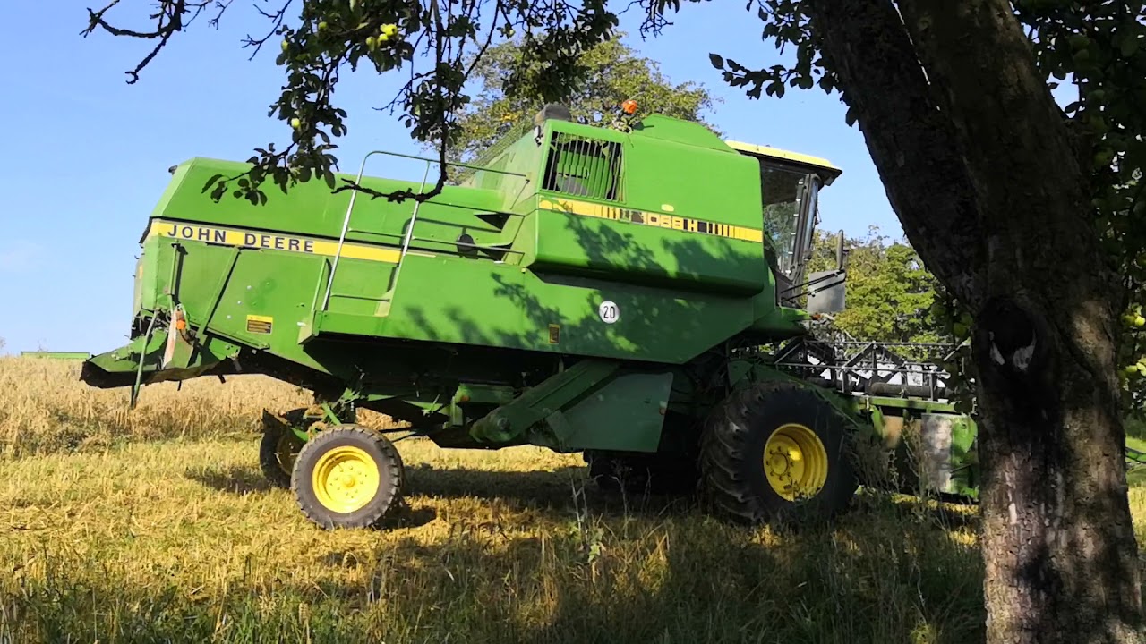 John Deere 1068h dreschen im Heilbronner Land / Wollenberg August 2021