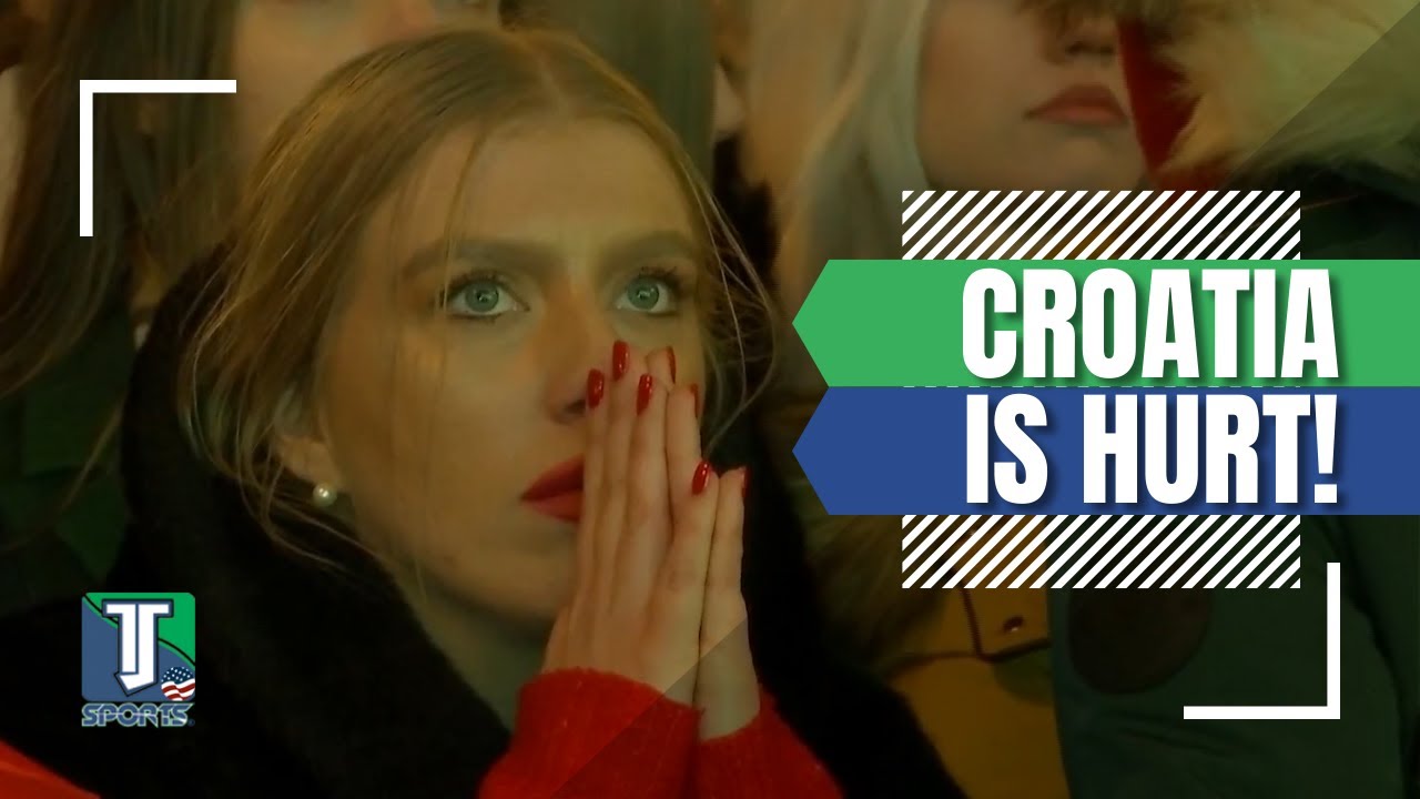 WATCH: Croatian fans in Zagreb SAD after their team LOST to Argentina