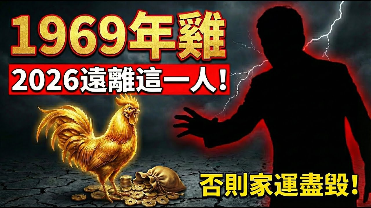 千萬別跟命硬碰硬！1969年雞，2026年57歲後若不避開這「一個人」，前半生積攢的家運恐將毀於一旦！#1969年屬雞 #2026年生肖雞運勢 #1969年生肖雞 #屬雞2026年運勢 #己酉雞