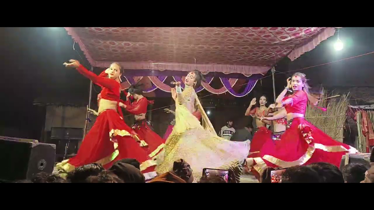 Ladies Chorus | सजन घर आना | Mahima, Riya, Russian & Group | Vidyasagar Chaudhry Nach program Hardia