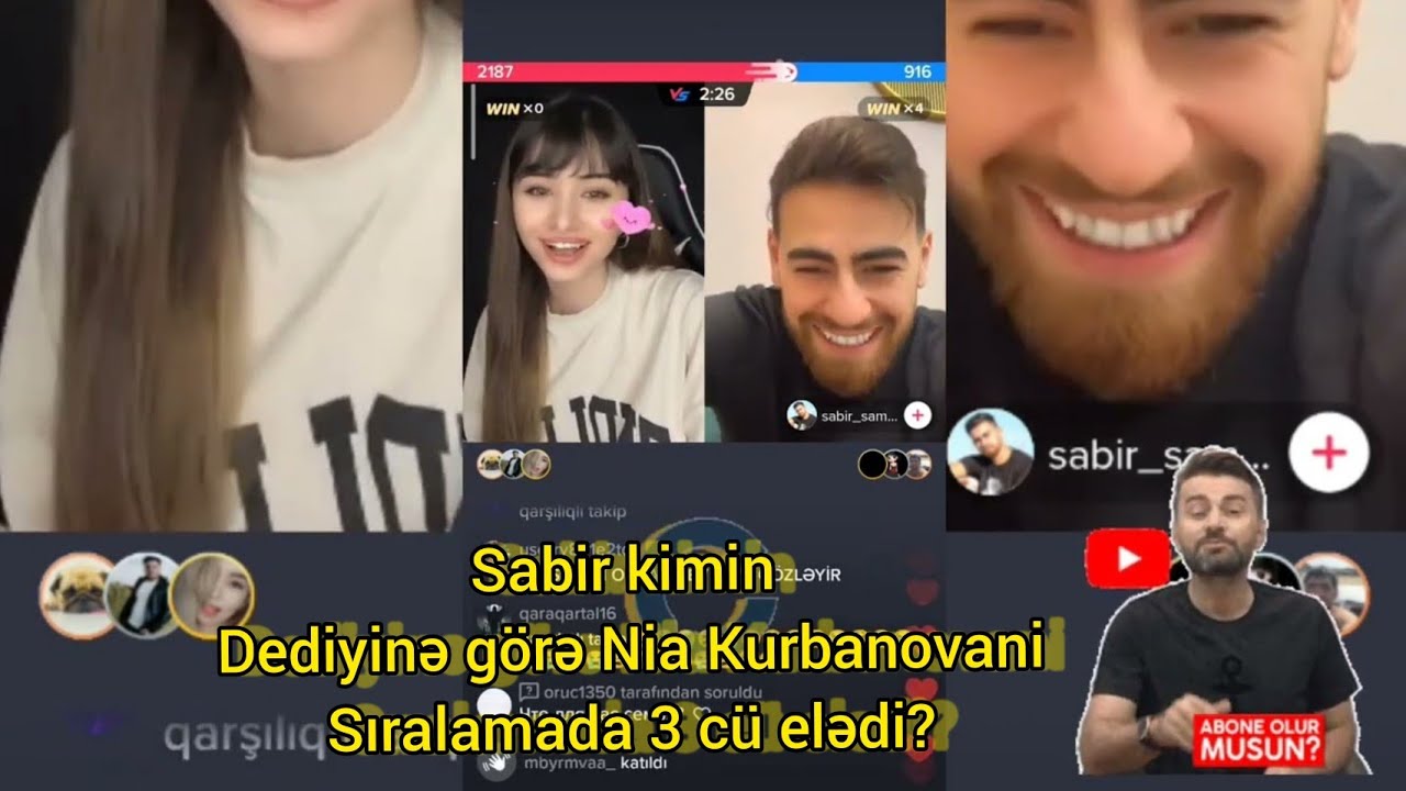 Sabir kimin dediyine gore Nia Kurbanovani siralamada 3 cu eledi? 25 may 2022