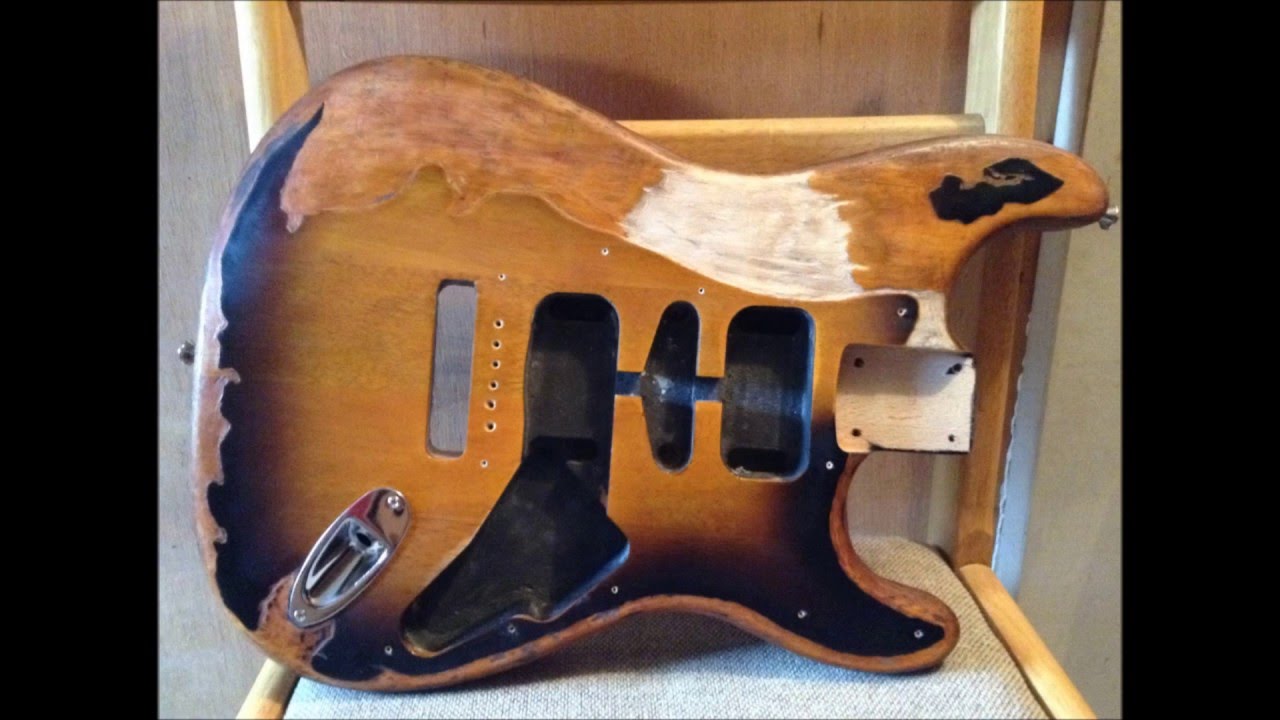 Stevie Ray Vaughan SRV DIY Stratocaster Relic Guitar Project. Number One/First Wife.