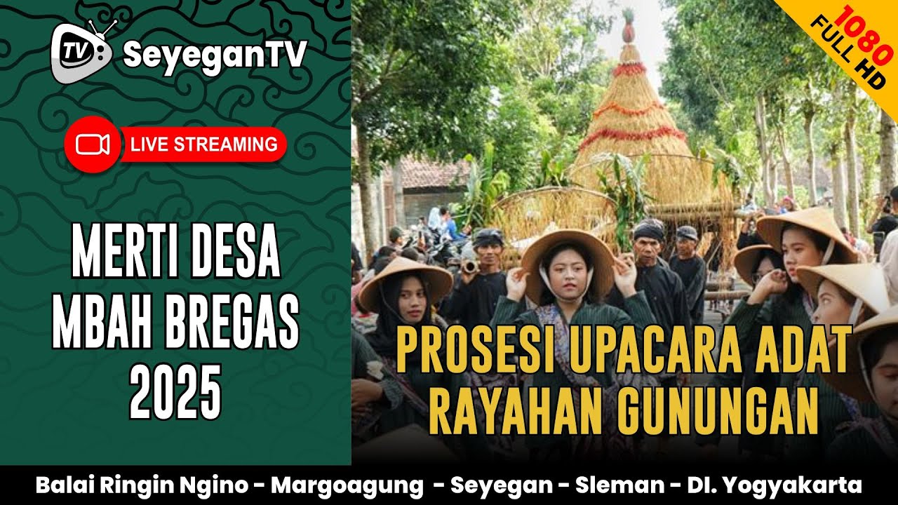 🔴 #LIVE : Upacara Adat Merti Desa Mbah Bregas 2025 Balai Ringin Ngino Margoagung | Kirab Budaya