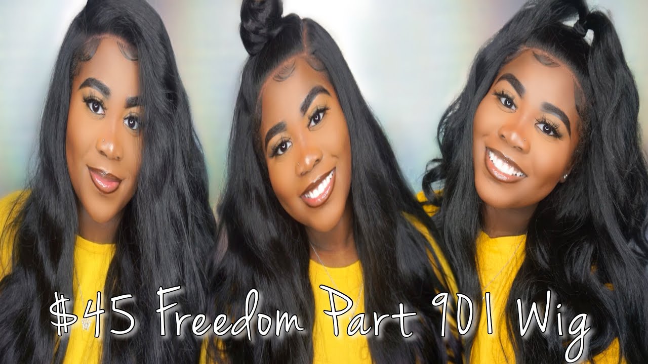 BEST SYNTHETIC WIG EVER !!| Freetress Equal Synthetic Hair Freedom Part Lace Front Wig FREE PART 901