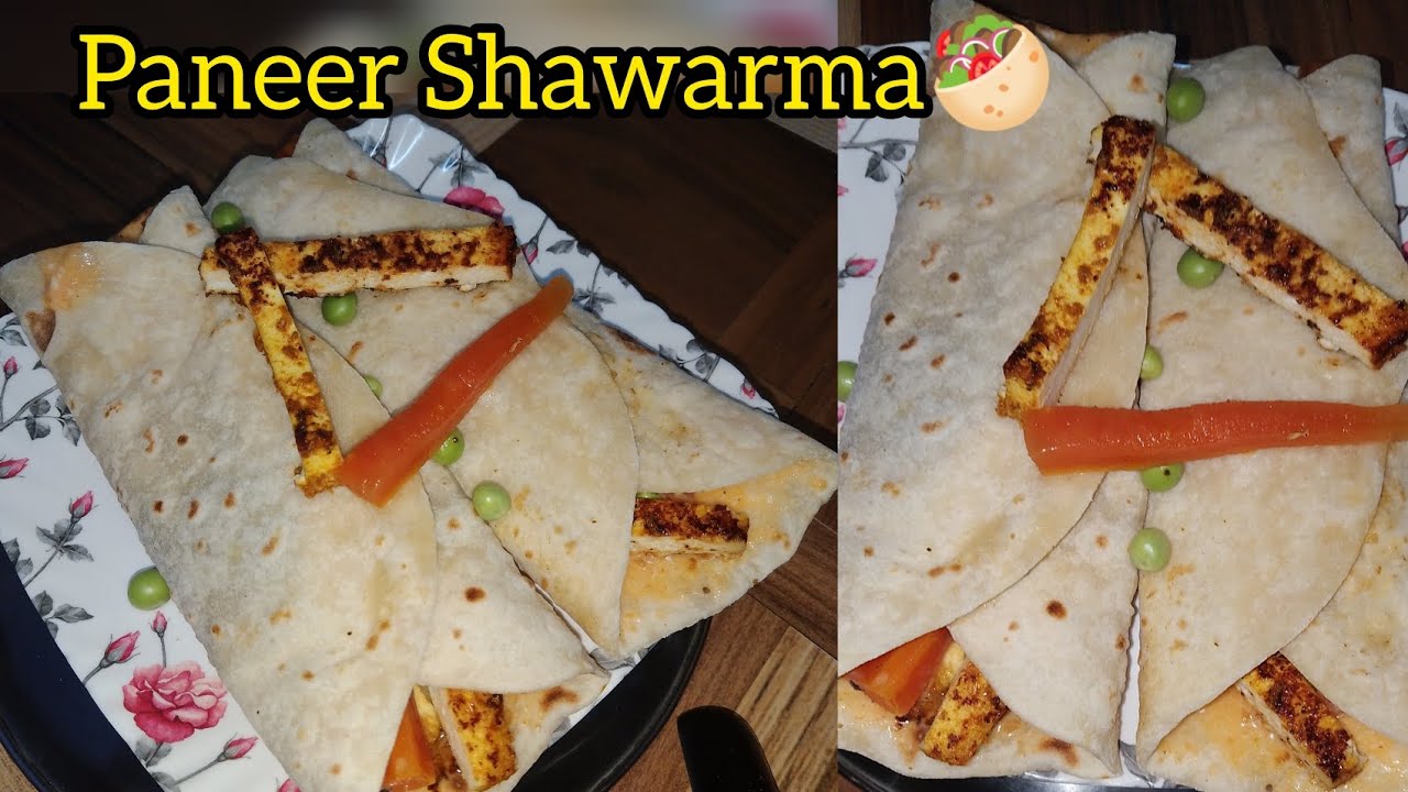 Paneer shawarma 🥙 recipe#easyway #lunchbox#yummy#delicious#menu.