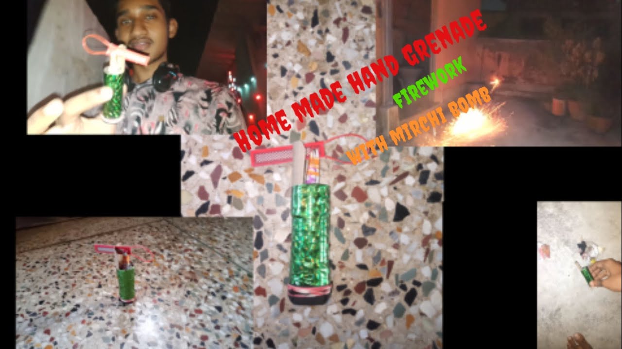 Home made cracker  pull and throw(pubg flash grenade)