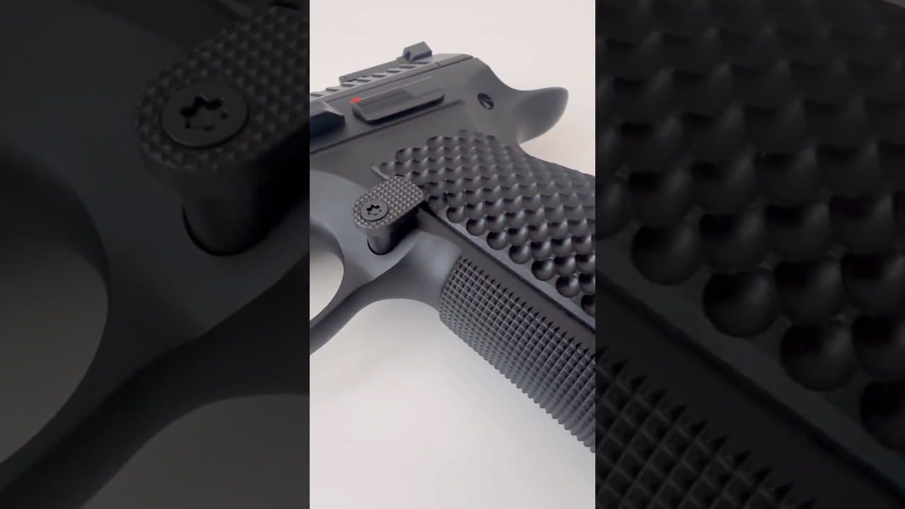 Modified CZ Shadow 2 with G10 Grips and LPA fiber rear sight