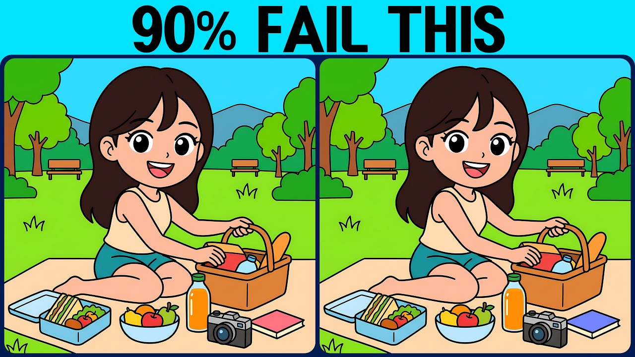 [Spot the Difference Brain Training] Can you spot all the slightly tricky differences?