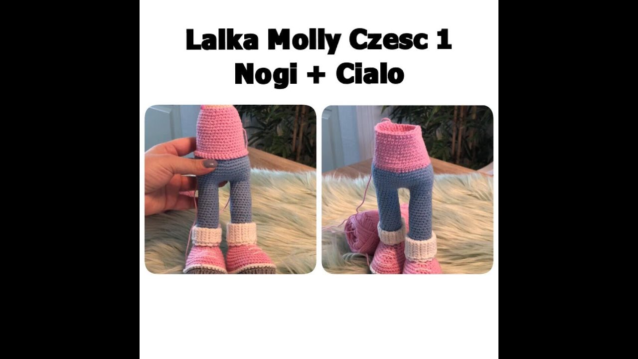 Lalka Molly na szydelku. Jak-zrobic-lalke-na-szydelku. Tutorial Krok po Kroku. Czesc 1 nogi+cialo