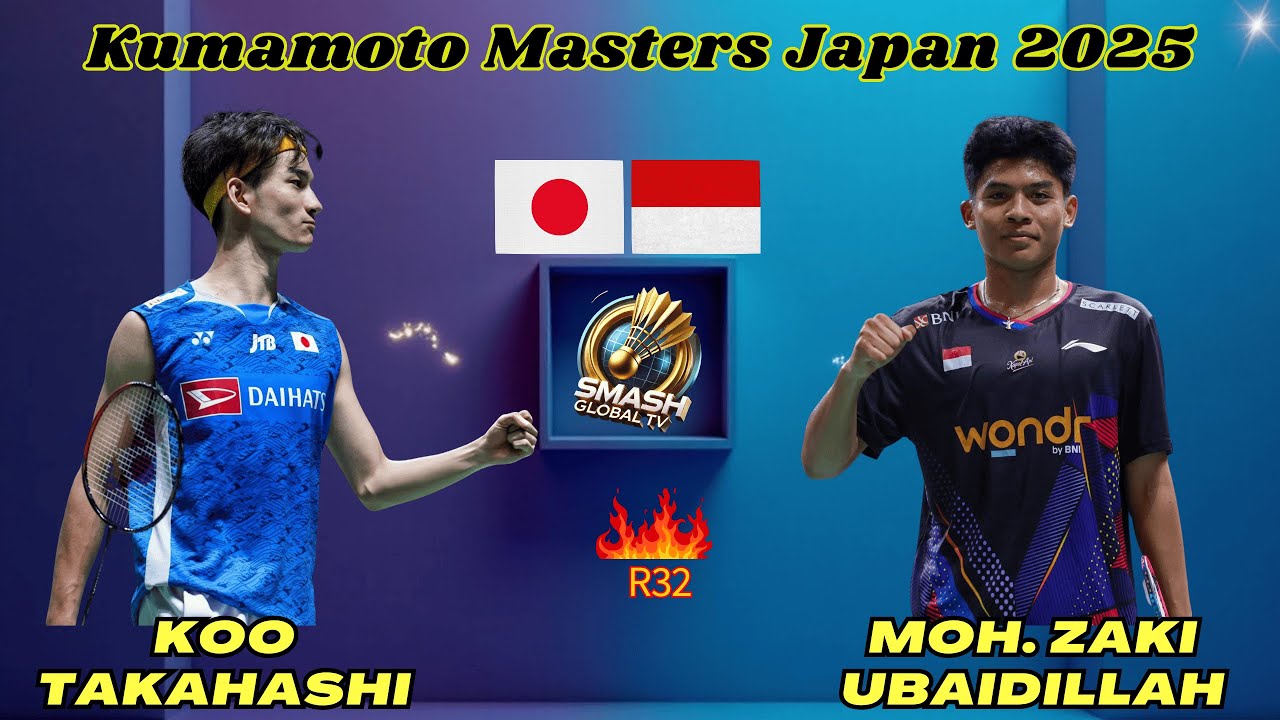 Kumamoto Masters Japan 2025 - Moh. Zaki UBAIDILLAH (INA) vs Koo TAKAHASHI (JPN) - Babak 32 Besar