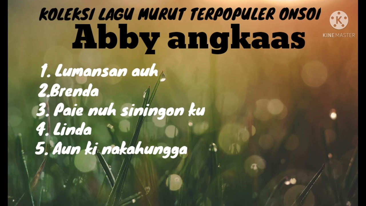 5 KOLEKSI LAGU MURUT TERPOPULER-ABBY ANGKAAS- 2020/2021 onsoi
