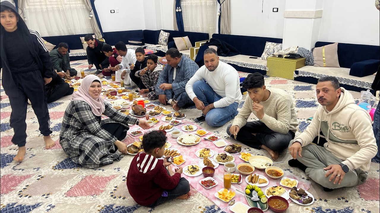 ختام رمضان🌙بسملة وزوجها عندنا👌يا مرحبا 🙋‍♀️ ودخلت أهلي عليا فرحت قلبي فديو يفرح القلب❤️بدون منتاج👌