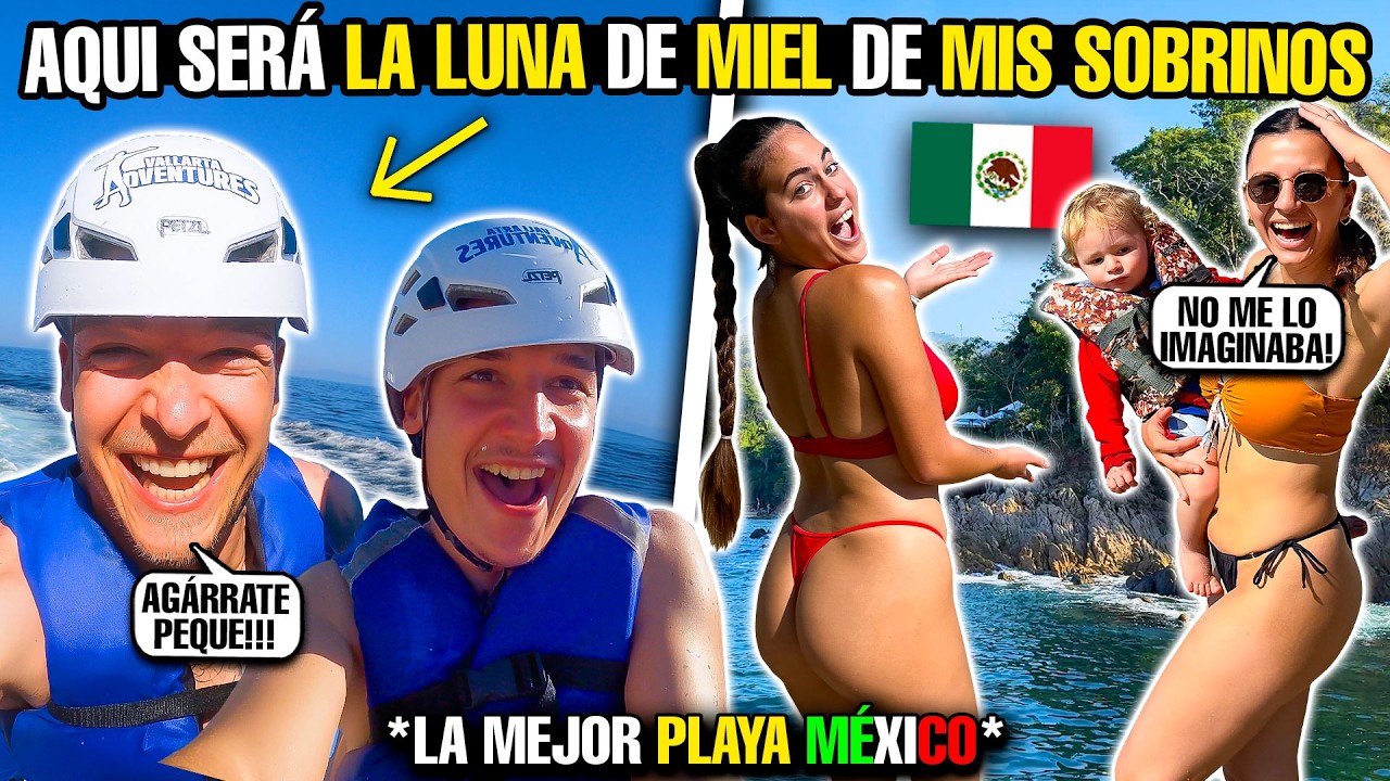 MIS SOBRINOS HARÁN su **LUNA DE MIEL** en esta PLAYA de MÉXICO😱🇲🇽 ¡¡Es una locura!!