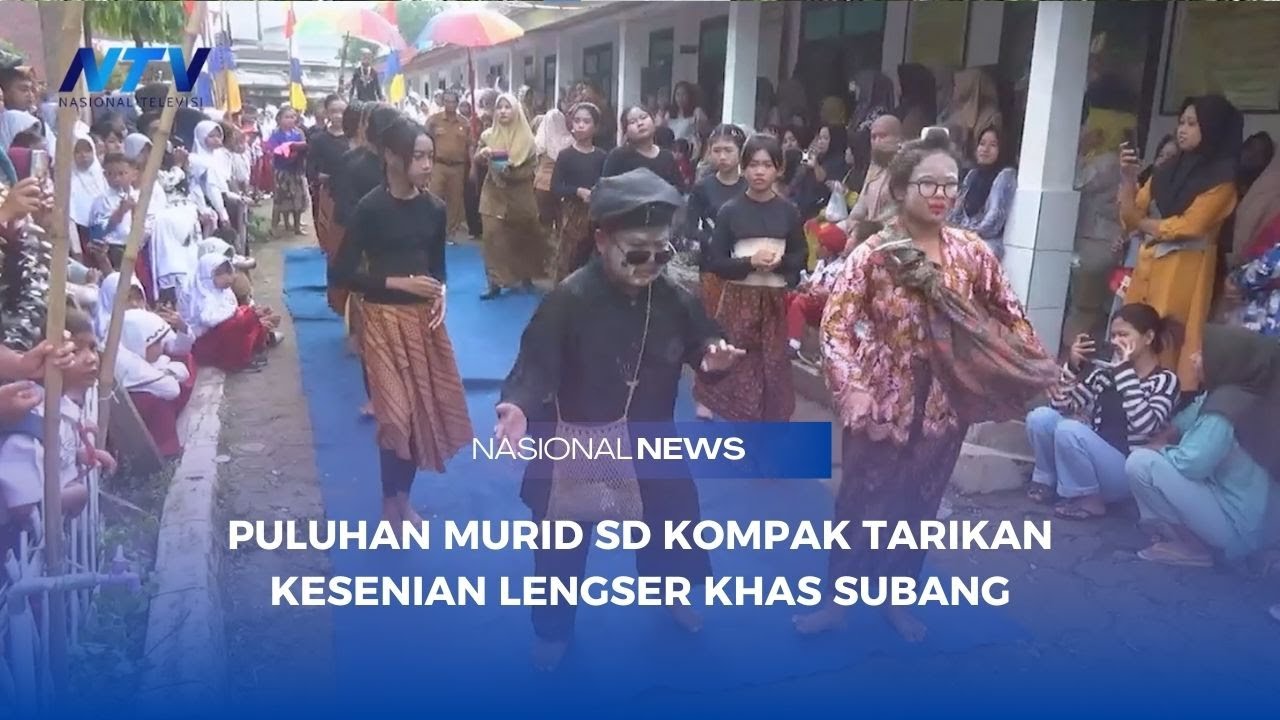 PULUHAN MURID SD KOMPAK TARIKAN KESENIAN LENGSER KHAS SUBANG