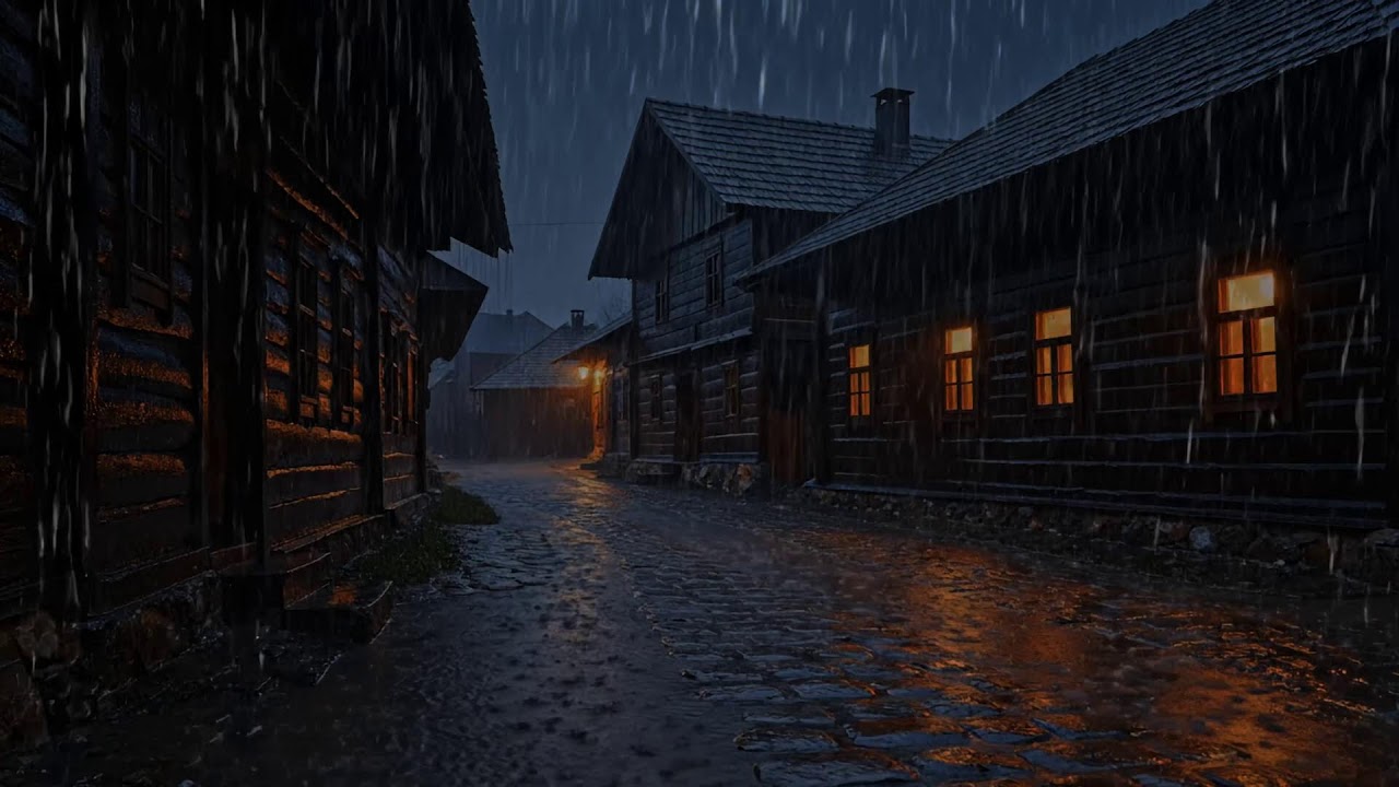 Cinematic Night Rain and Thunder Soundscape for Deep Sleep and Emotional Calm for Insomnia Reco