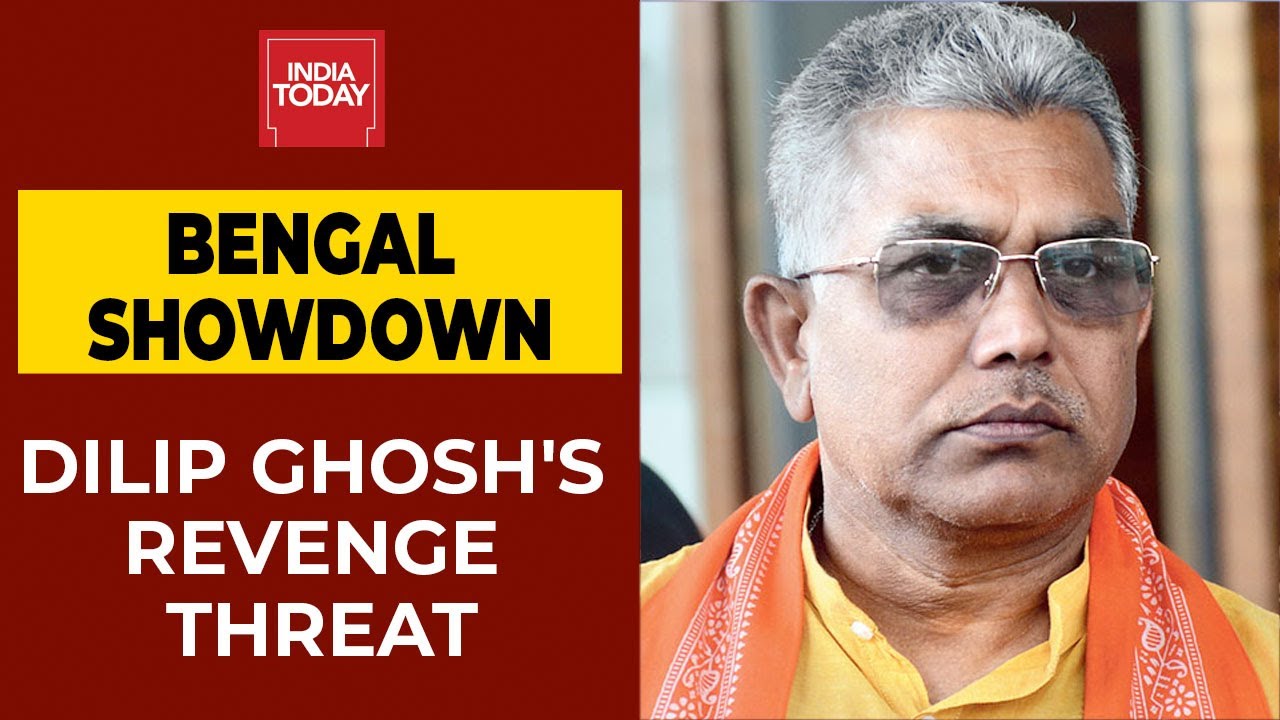 Bengal Showdown: BJP Bengal Chief Dilip Ghosh Threatens Revenge After Stoning On Cavalcade