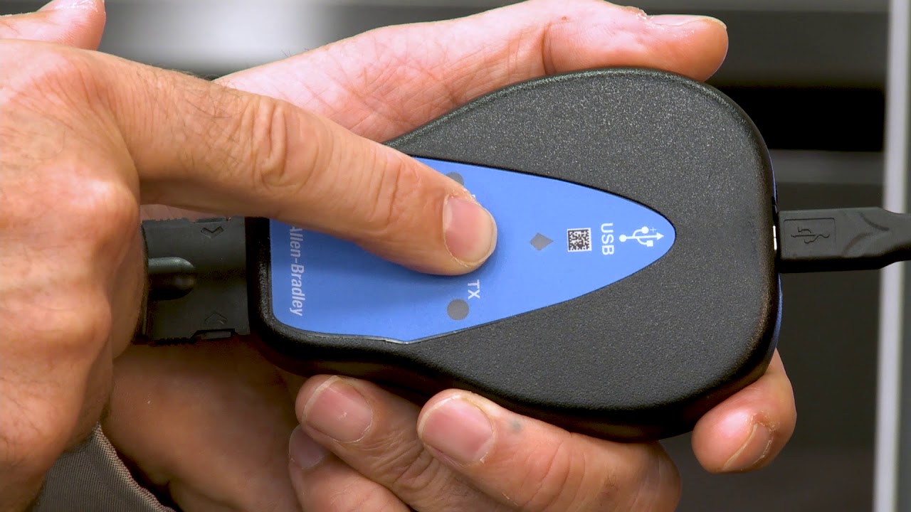 Uploading and Downloading PowerFlex 525 files using Connected Components WorkBench with a 1203-USB