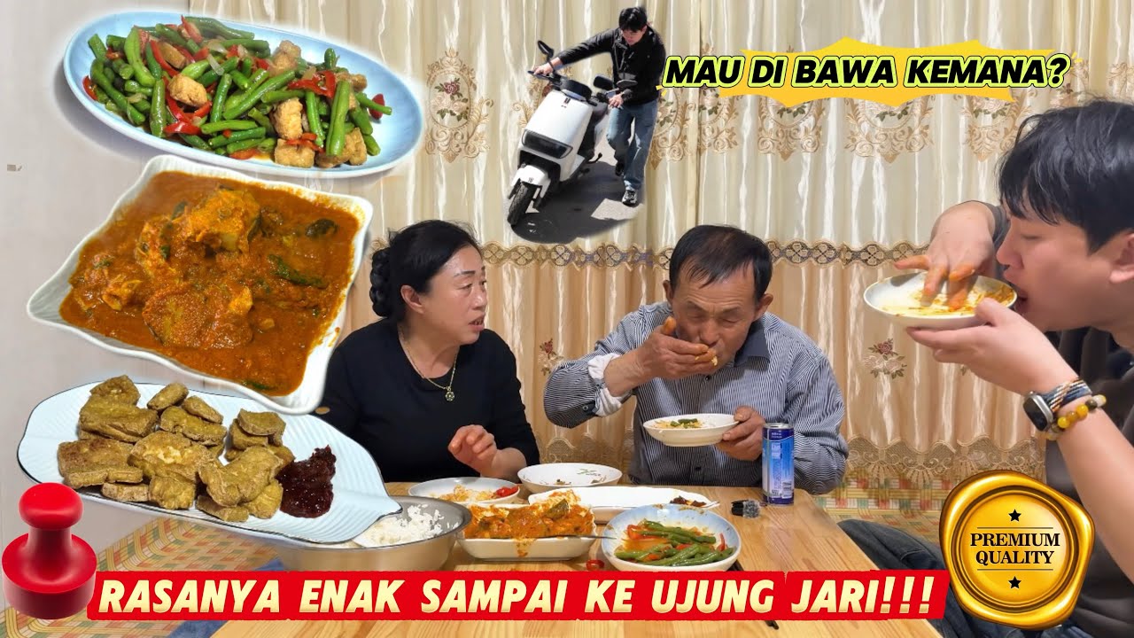 PAPA MAMA KETAGIHAN! 😱 BAOQI MASAK IKAN ASAM PEDAS INDONESIA, KUAHNYA BIKIN NAGIH!
