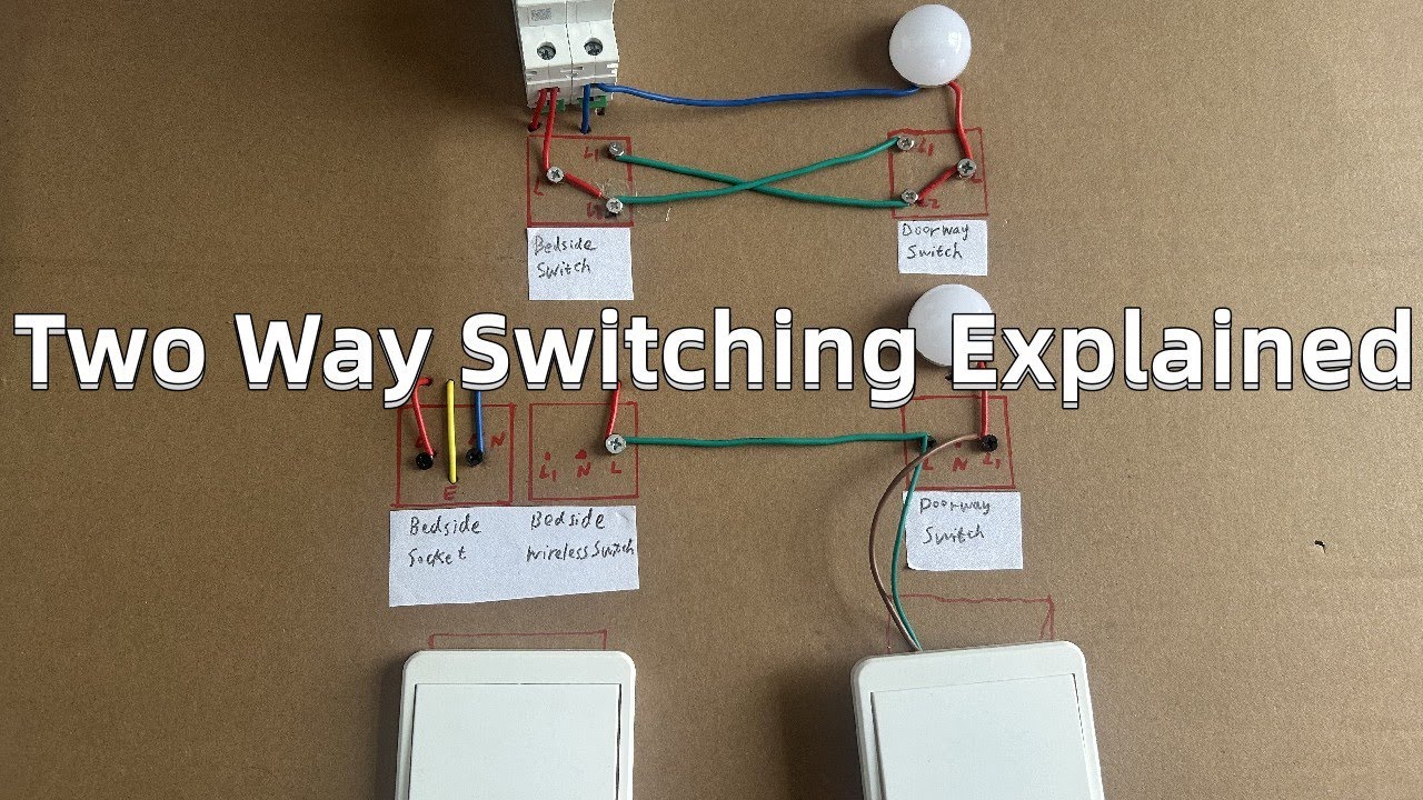 Two Way Switching Explained  Two way light switch wiring diagram   Wireless Remote Control Switch